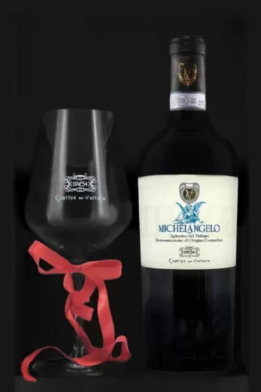 Box Michelangelo + calice di vino